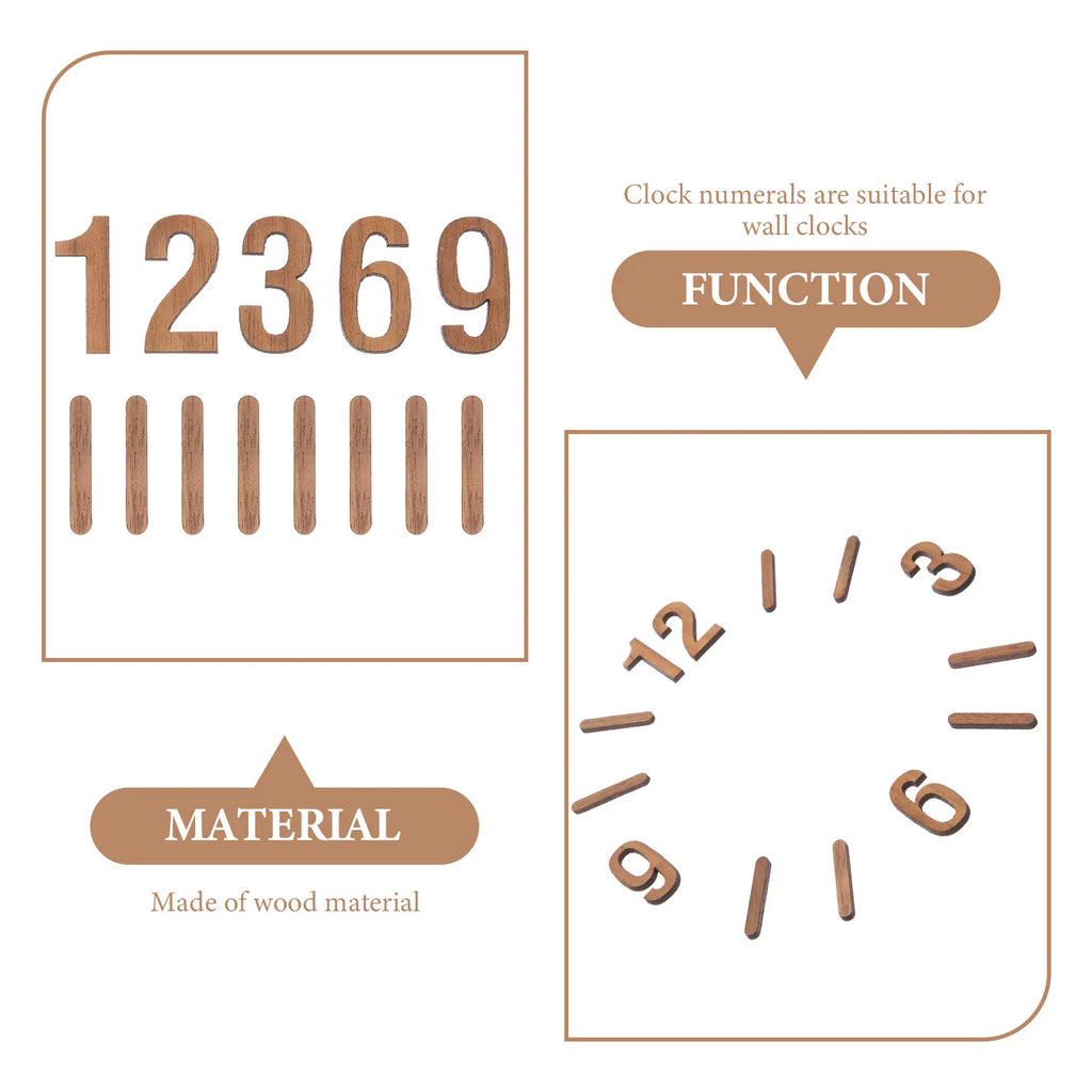 1 Set Of Wall Clock Diy Numerals Clock Numerals Kit Replacement Clock Numerals Clock Numbers Kit Replacement Numbers