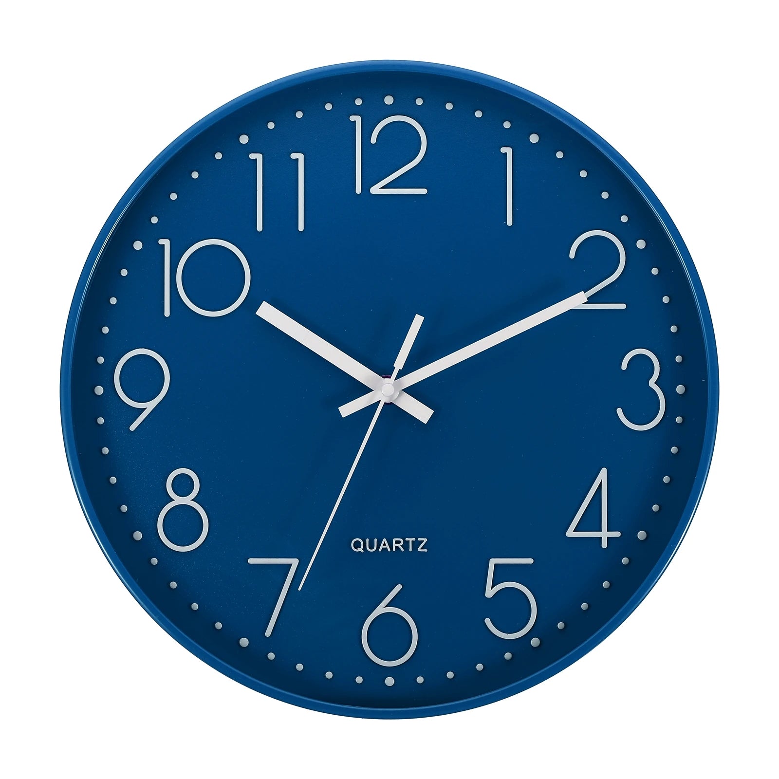 12 Inch Wall Clock, Battery Operated Silent Non-Ticking Round Wall Clocks for Office Bedroom Decorative