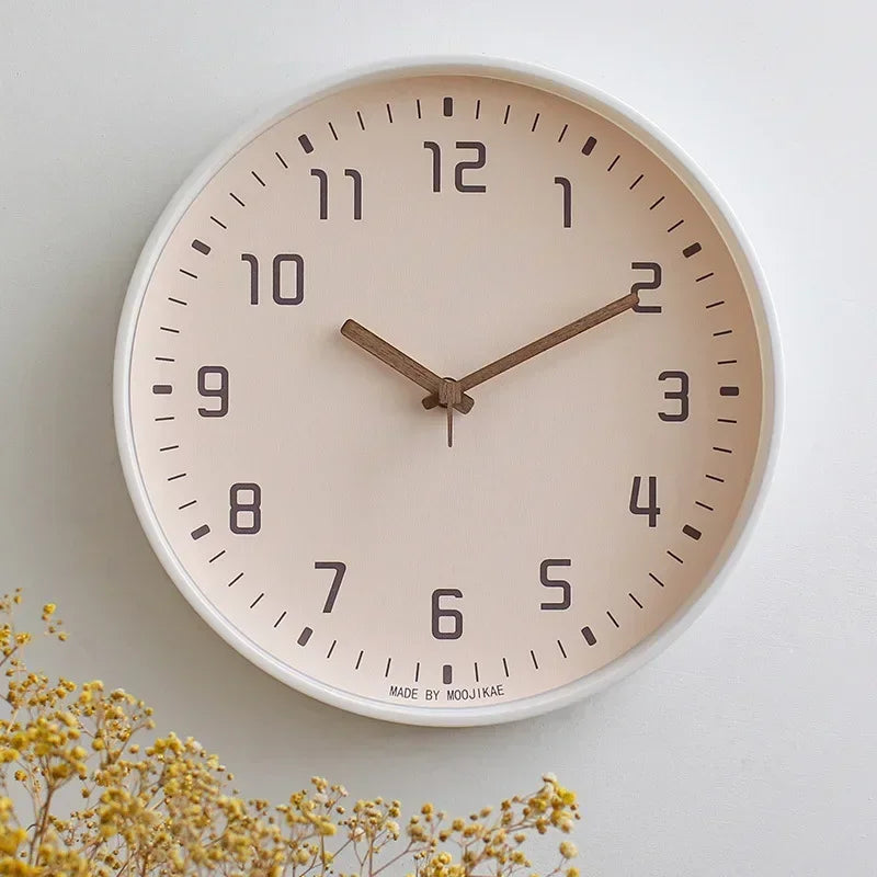 2023 Japanese Style Clock Wall Clocks Noiseless for Living Room Decoration Domestic Simple Mute Clock Modern Fashion Wall Decor