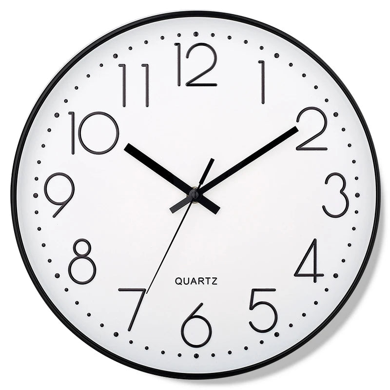 8 Inch Quartz Wall Clock Simple Mute Clock Hole-free Cubic Digital Wall Clock Home Decoration Living Room Bedroom Decoration
