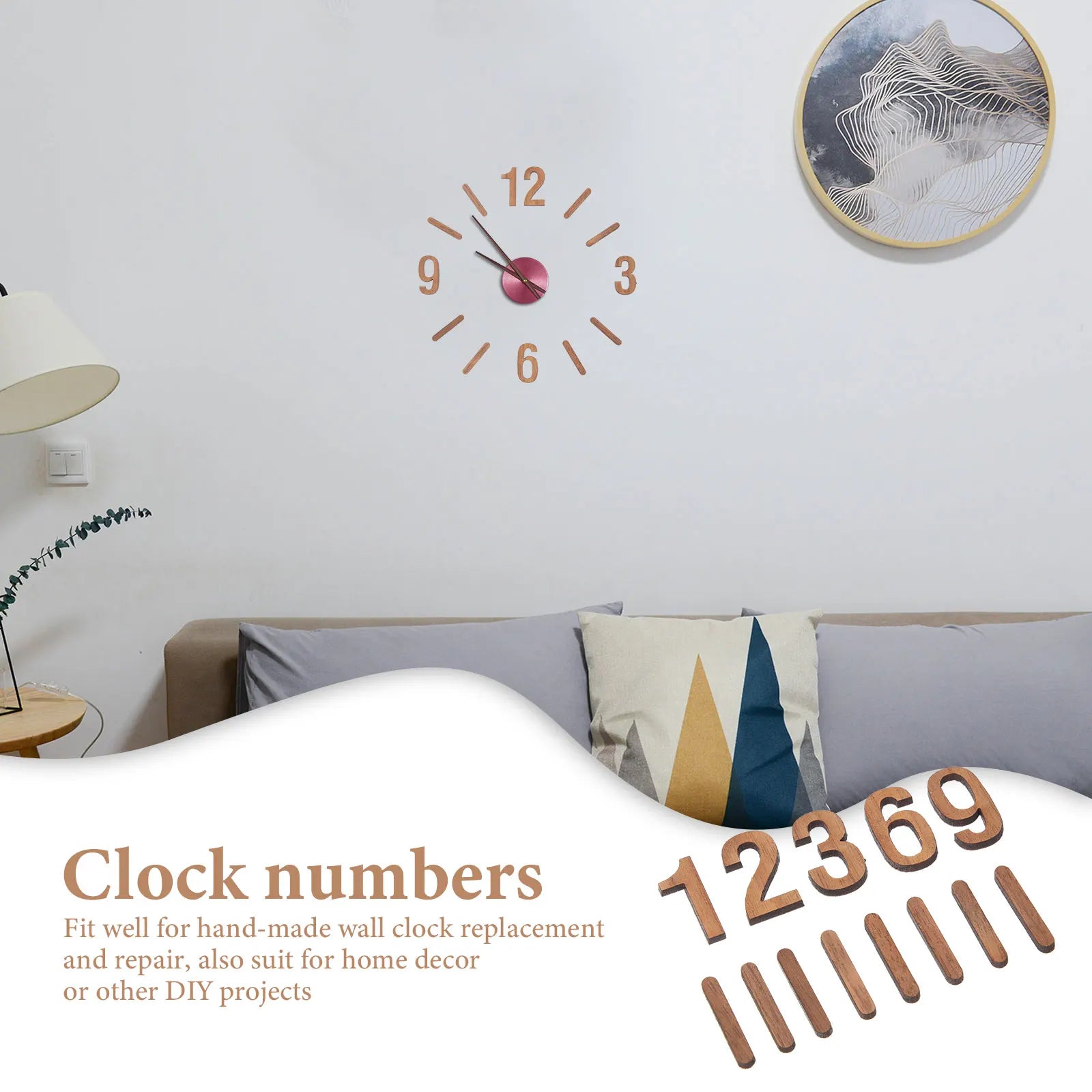 1 Set Of Wall Clock Diy Numerals Clock Numerals Kit Replacement Clock Numerals Clock Numbers Kit Replacement Numbers
