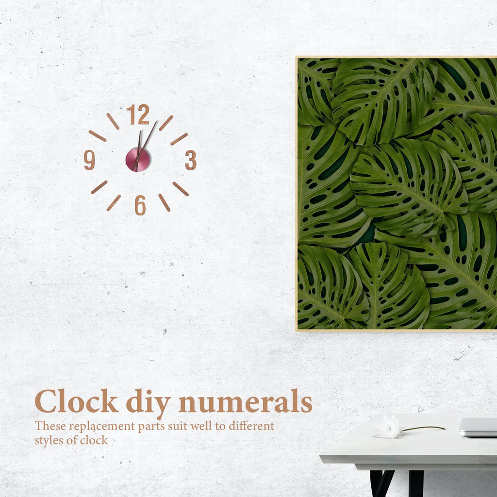 1 Set Of Wall Clock Diy Numerals Clock Numerals Kit Replacement Clock Numerals Clock Numbers Kit Replacement Numbers